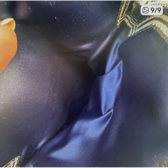 Henri Bendel Rare Neon Lime Cobalt Snakeskin Envelope Wristlet - Picture 11 of 15